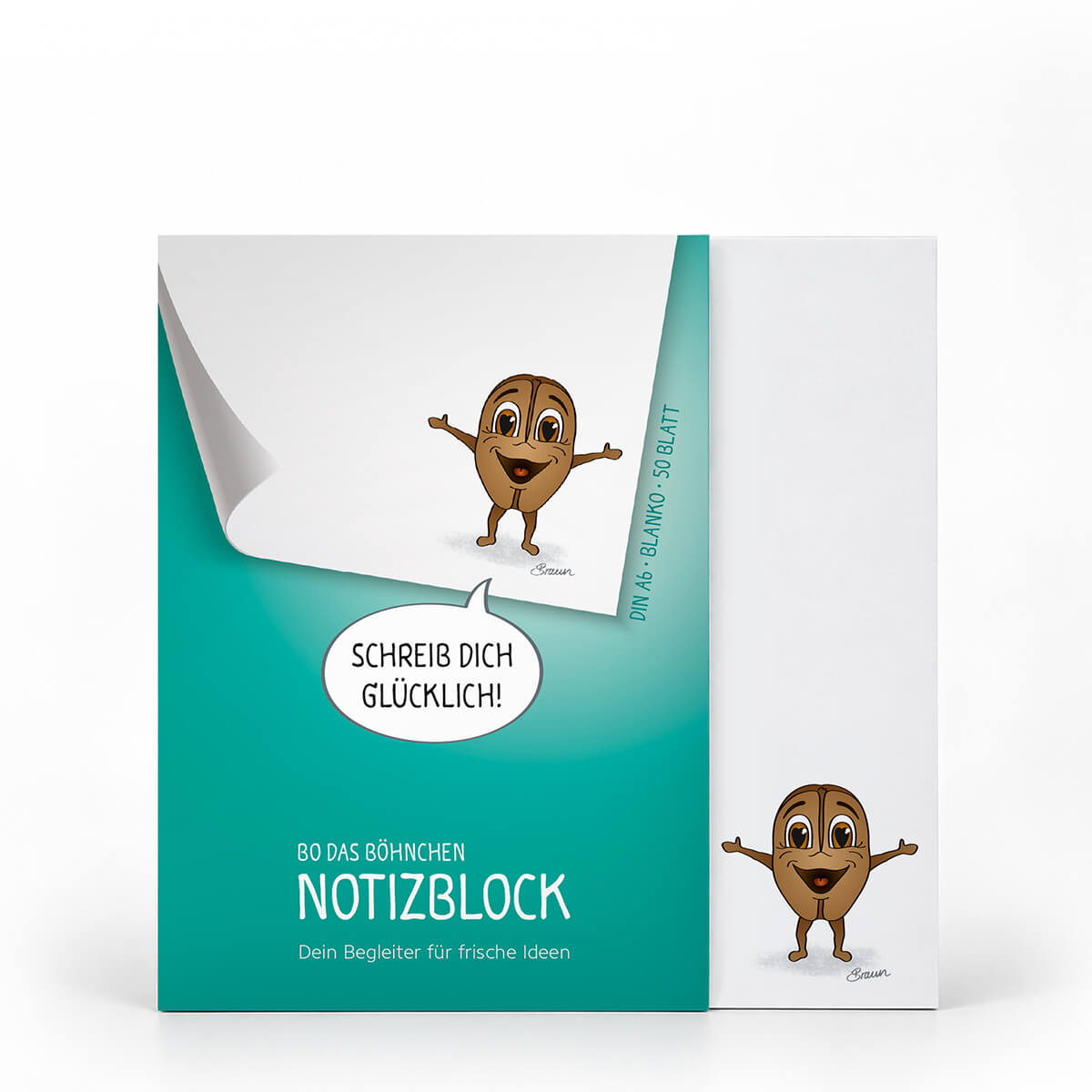 Notizblock - freudig