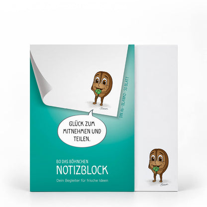 Notizblock - Kleeblatt